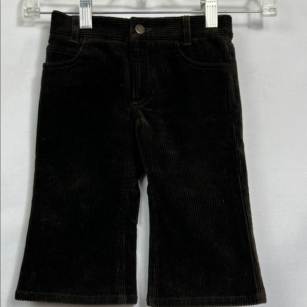 Theory Alex Brown boot cut corduroy pants size 6-12 months EUC
